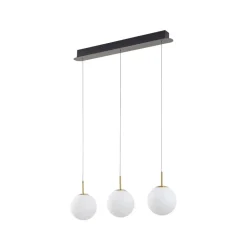 Lucande Pendellamper|Pendellamper > LED-hængelampe Joran, 3 lyskilder, hvid, glas