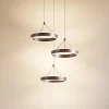 Pendellamper|Pendellamper ^ Lucande LED-hængelampe Kolo, brun, 3 lyskilder, dæmpbar