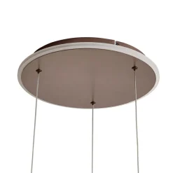 Pendellamper|Pendellamper ^ Lucande LED-hængelampe Kolo, brun, 3 lyskilder, dæmpbar