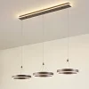 Pendellamper|Pendellamper ^ Lucande LED-hængelampe Kolo, 114 cm, 3 lyskilder, brun, dæmpbar