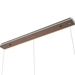Pendellamper|Pendellamper ^ Lucande LED-hængelampe Kolo, 114 cm, 3 lyskilder, brun, dæmpbar