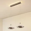 Lucande Pendellamper > LED-hængelampe Kolo, 86 cm, 2 lyskilder, brun, dæmpbar