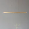 Pendellamper|Pendellamper ^ Lucande LED-hængelampe Lutana, rosaguld/træfarvet, 101 cm