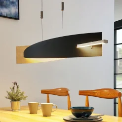 Lucande Pendellamper|Pendellamper > LED-hængelampe Marija, 101 cm, sort, dæmpbar