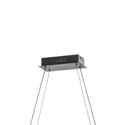 Lucande Pendellamper > LED-hængelampe Mensola, sort, aluminium, 75 cm