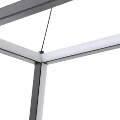 Lucande Pendellamper > LED-hængelampe Mensola, sort, aluminium, 75 cm