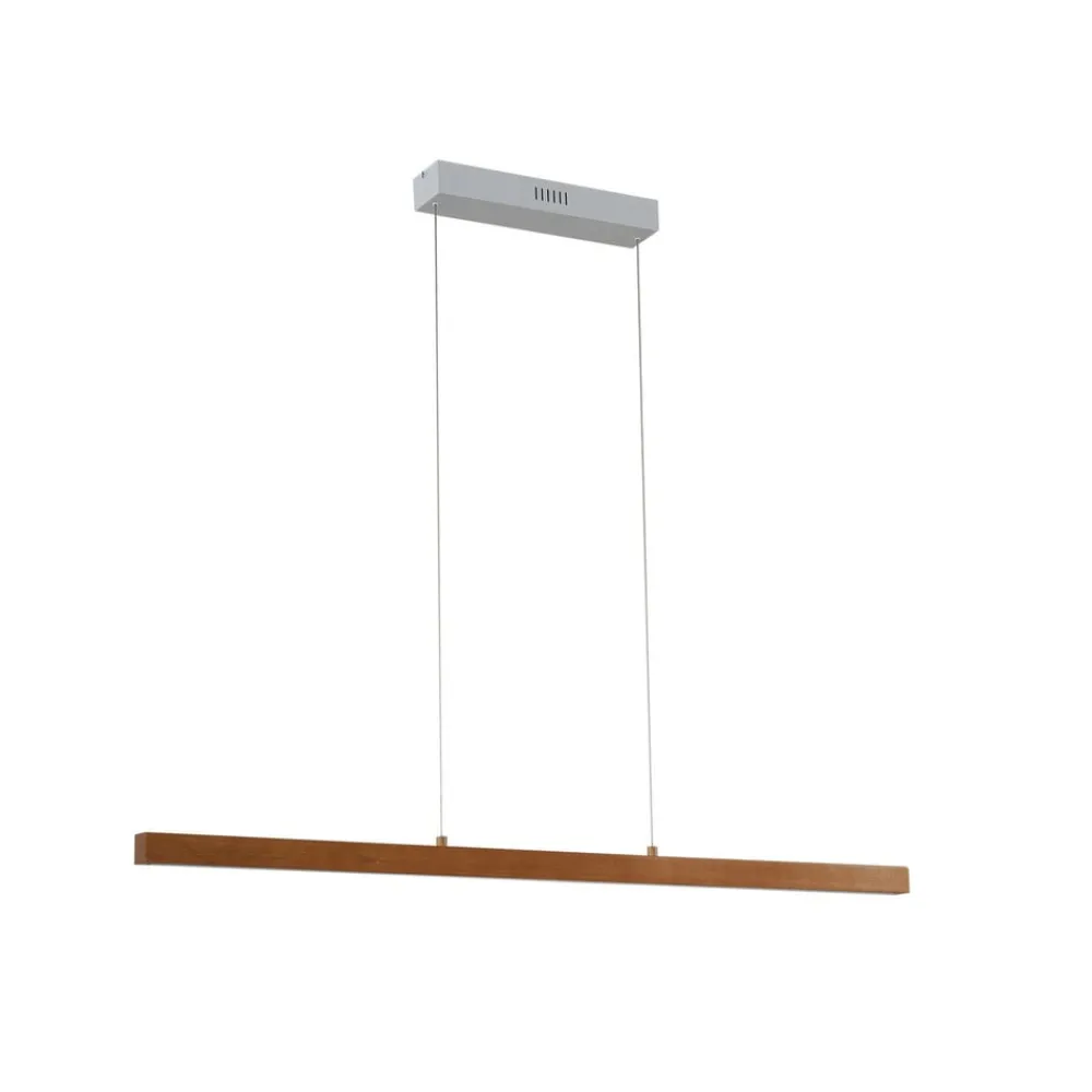 Pendellamper|Pendellamper ^ Lucande LED-hængelampe Nihalo, træ, 122 cm, dæmpbar, CCT