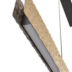 Pendellamper|Pendellamper ^ Lucande LED-hængelampe Nivara, 117 cm, guld, metal
