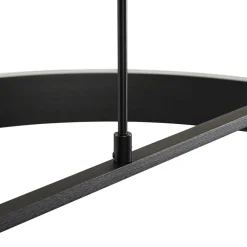Lucande Pendellamper|Pendellamper > LED-hængelampe Rovan, Ø 60 cm, sort, CCT, dæmpbar