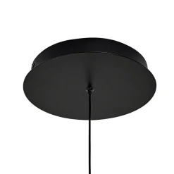 Lucande Pendellamper|Pendellamper > LED-hængelampe Rovan, Ø 60 cm, sort, CCT, dæmpbar