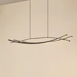 Lucande Pendellamper|Pendellamper > LED-hængelampe Sayori, 98 cm, sort, dæmpbar