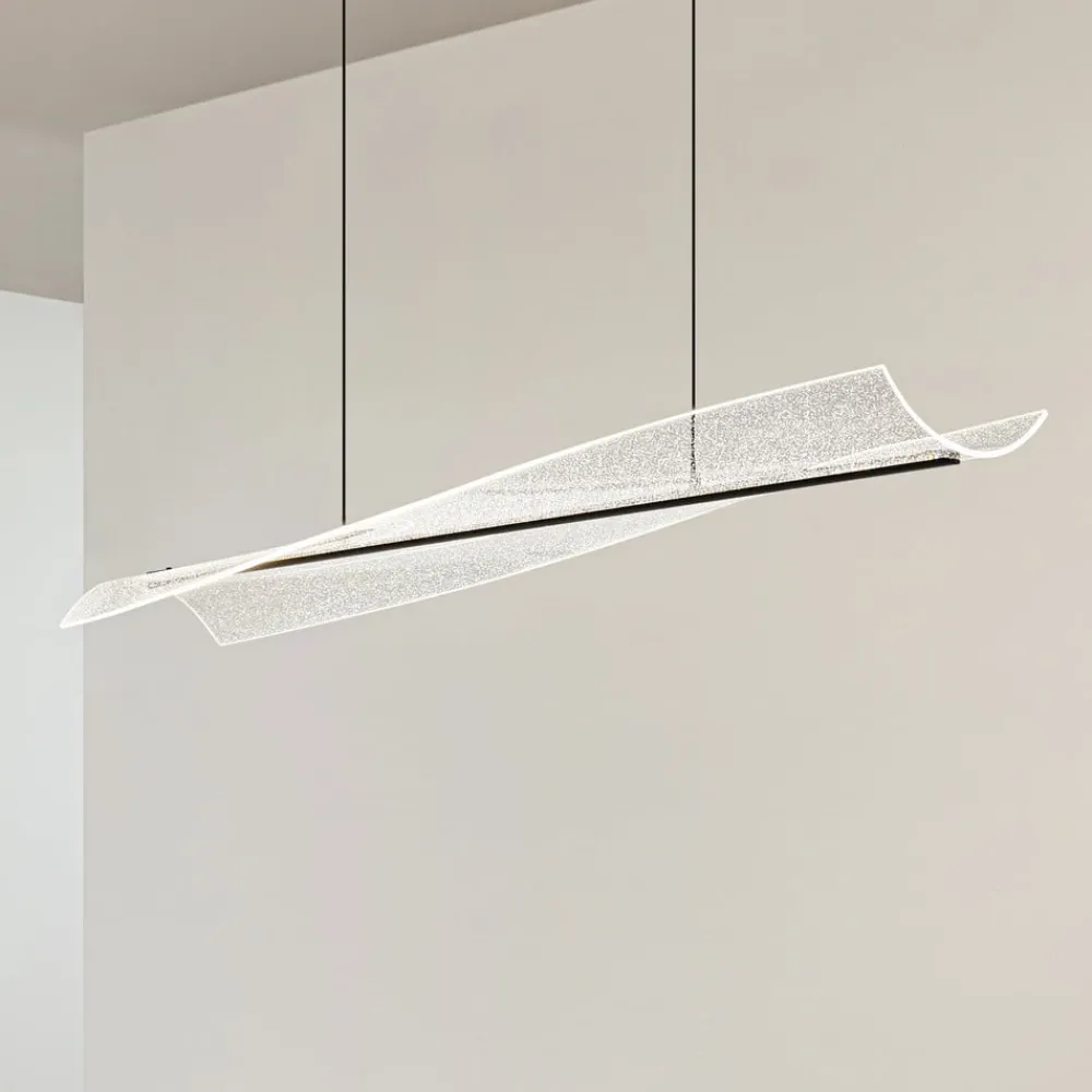 Pendellamper|Pendellamper ^ Lucande LED-hængelampe Vellia, sort, længde 112 cm, CCT