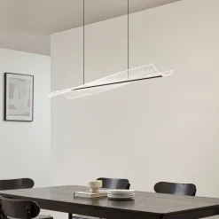 Pendellamper|Pendellamper ^ Lucande LED-hængelampe Vellia, sort, længde 112 cm, CCT
