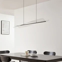 Pendellamper|Pendellamper ^ Lucande LED-hængelampe Vellia, sort, længde 112 cm, CCT