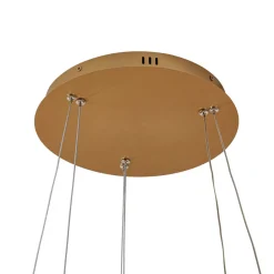 Lucande Pendellamper|Pendellamper > LED-hængelampe Yonam, Ø 60 cm, 2 lyskilder, guld, CCT