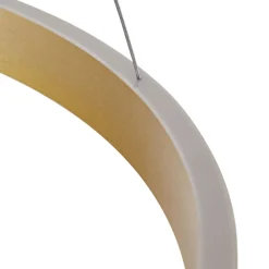 Lucande Pendellamper|Pendellamper > LED-hængelampe Yonam, Ø 80 cm, 1 lyskilde, guld, CCT