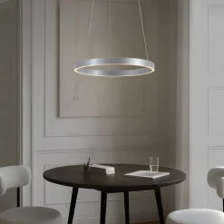 Pendellamper|Pendellamper ^ Lucande LED-hængelampe Yonam, Ø 60 cm, 1 lyskilde, aluminium, CCT