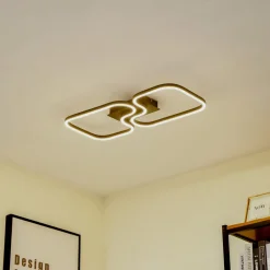 Lucande Loftlamper > LED-loftlampe Amiya, 64 cm, sort, aluminium
