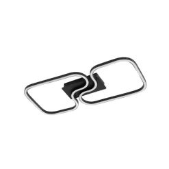Lucande Loftlamper > LED-loftlampe Amiya, 47,6 cm, sort, aluminium