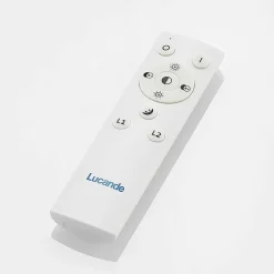 Lucande Arbejdsrum/Kontor|Loftlamper > LED-loftlampe Chariska, 95 cm, sort, træ, CCT