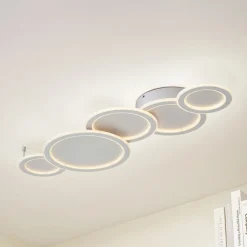 Lucande Gang|Loftlamper > LED-loftlampe Diala, hvid, metal, 96 cm