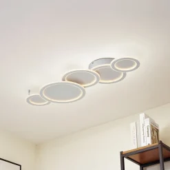 Lucande Gang|Loftlamper > LED-loftlampe Diala, hvid, metal, 96 cm