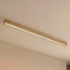 Lucande Gang|Loftlamper > LED-loftlampe Emara, lys træ, eg, dæmpbar