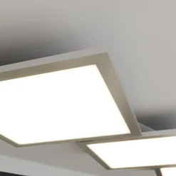 Lucande Loftlamper|Loftlamper > LED-loftlampe Ilira, 3 lyskilder, sølv, CCT, dæmpbar