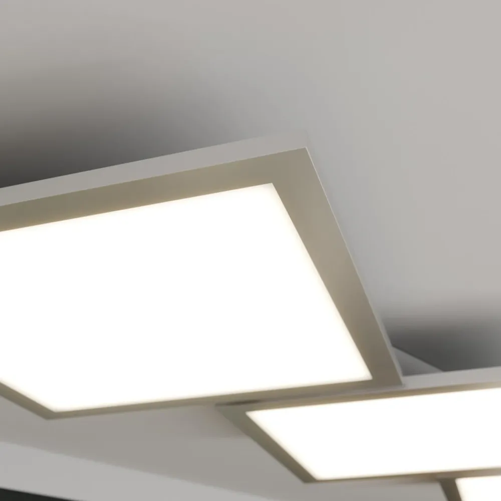 Lucande Loftlamper|Loftlamper > LED-loftlampe Ilira, 3 lyskilder, sølv, CCT, dæmpbar