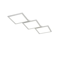 Lucande Loftlamper|Loftlamper > LED-loftlampe Ilira, 3 lyskilder, sølv, CCT, dæmpbar