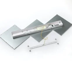 Lucande Loftlamper|Loftlamper > LED-loftlampe Ilira, 3 lyskilder, sølv, CCT, dæmpbar