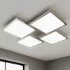 Lucande Arbejdsrum/Kontor|Loftlamper > LED-loftlampe Ilira, 4 lyskilder, sølv, CCT, dæmpbar