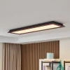 Lucande Loftlamper > LED loftlampe Leicy, sort, 124 cm, RGB, CCT
