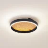 Lucande Loftlamper|Loftlamper > LED-loftlampe Menulis, sort/guld, PC, Ø 30 cm
