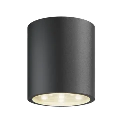 Lucande Terrassebelysning|Udendørs Loftlamper > LED-loftlampe Meret, rund, antracit, metal