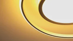 Lucande Gang|Loftlamper > LED-loftlampe Noud, 49 cm, sølv, aluminium, dæmpbar