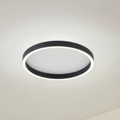 Lucande Loftlamper|Loftlamper > LED-loftlampe Rotundo, Ø 40 cm, sort, dæmpbar