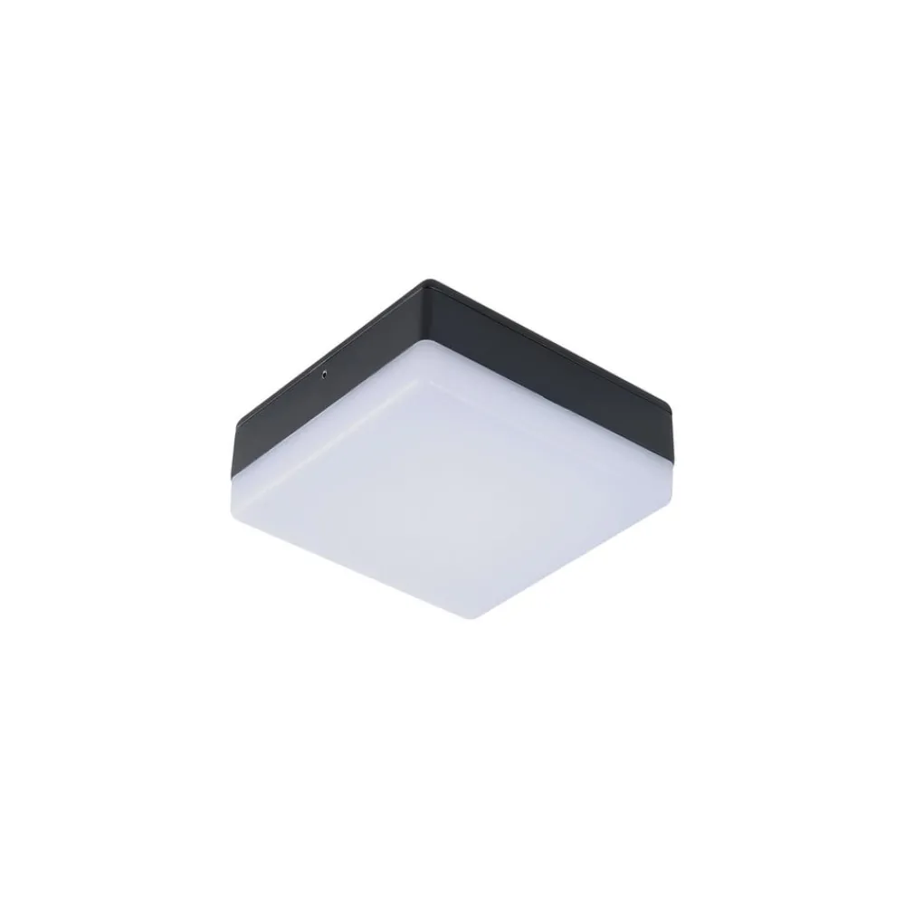 Lucande Udendørs Loftlamper > LED-loftlampe Thilo, 16 cm, antracit, sensor, IP54