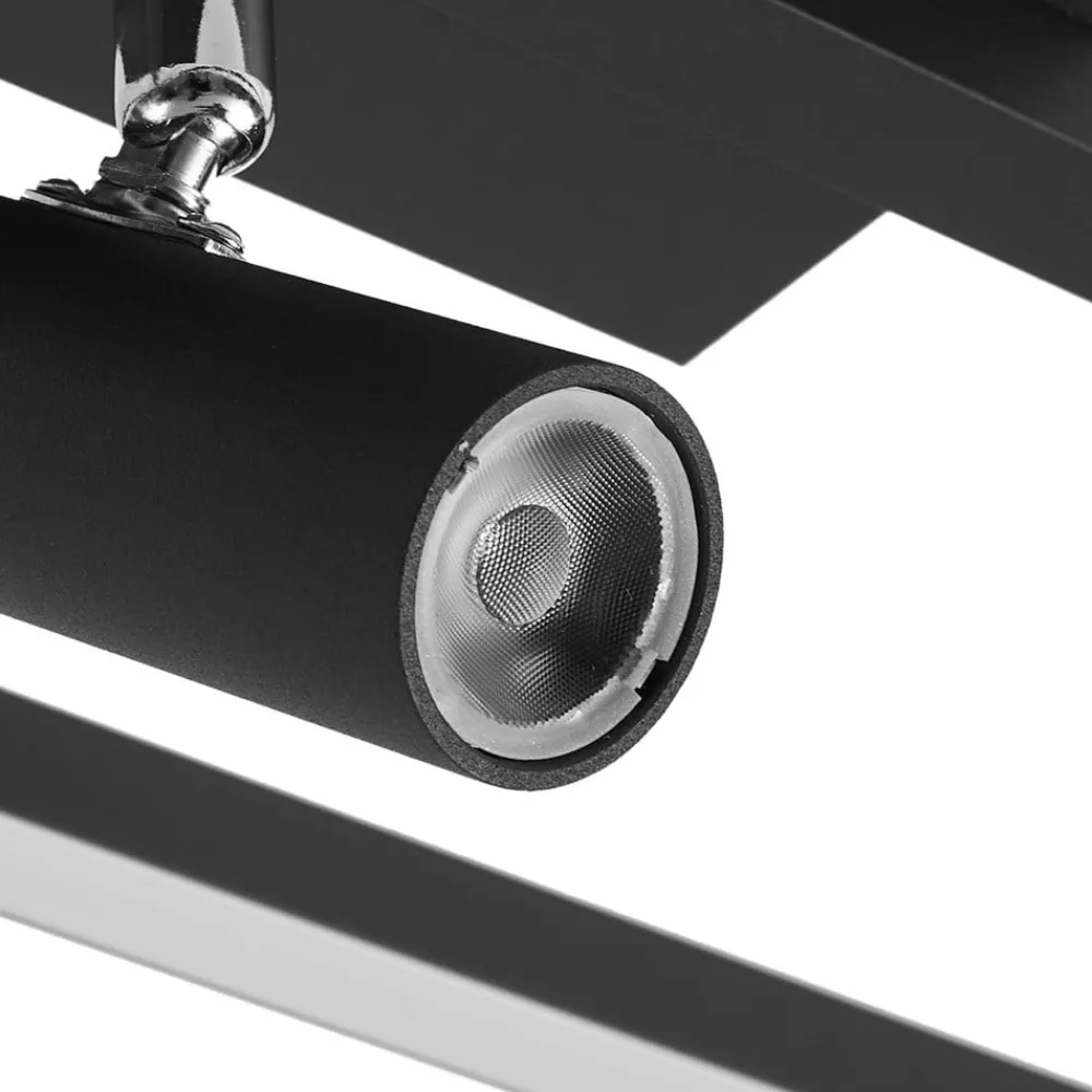 Lucande Loftlamper|Loftlamper > LED-loftlampe Yvor, 99,5 cm, sort, drejelig