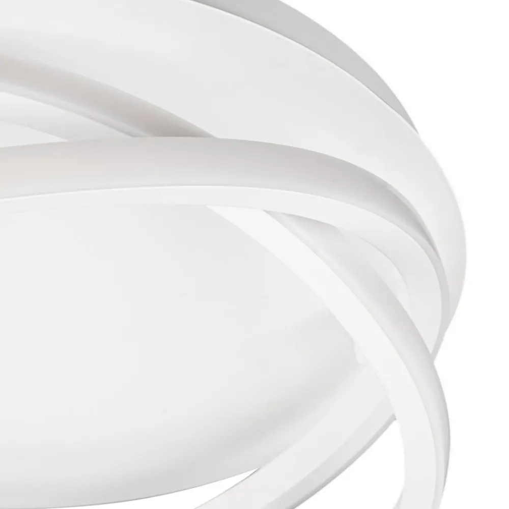 Lucande Loftlamper|Loftlamper > LED-loftslampe Aldric, hvid, aluminium, Ø 45 cm
