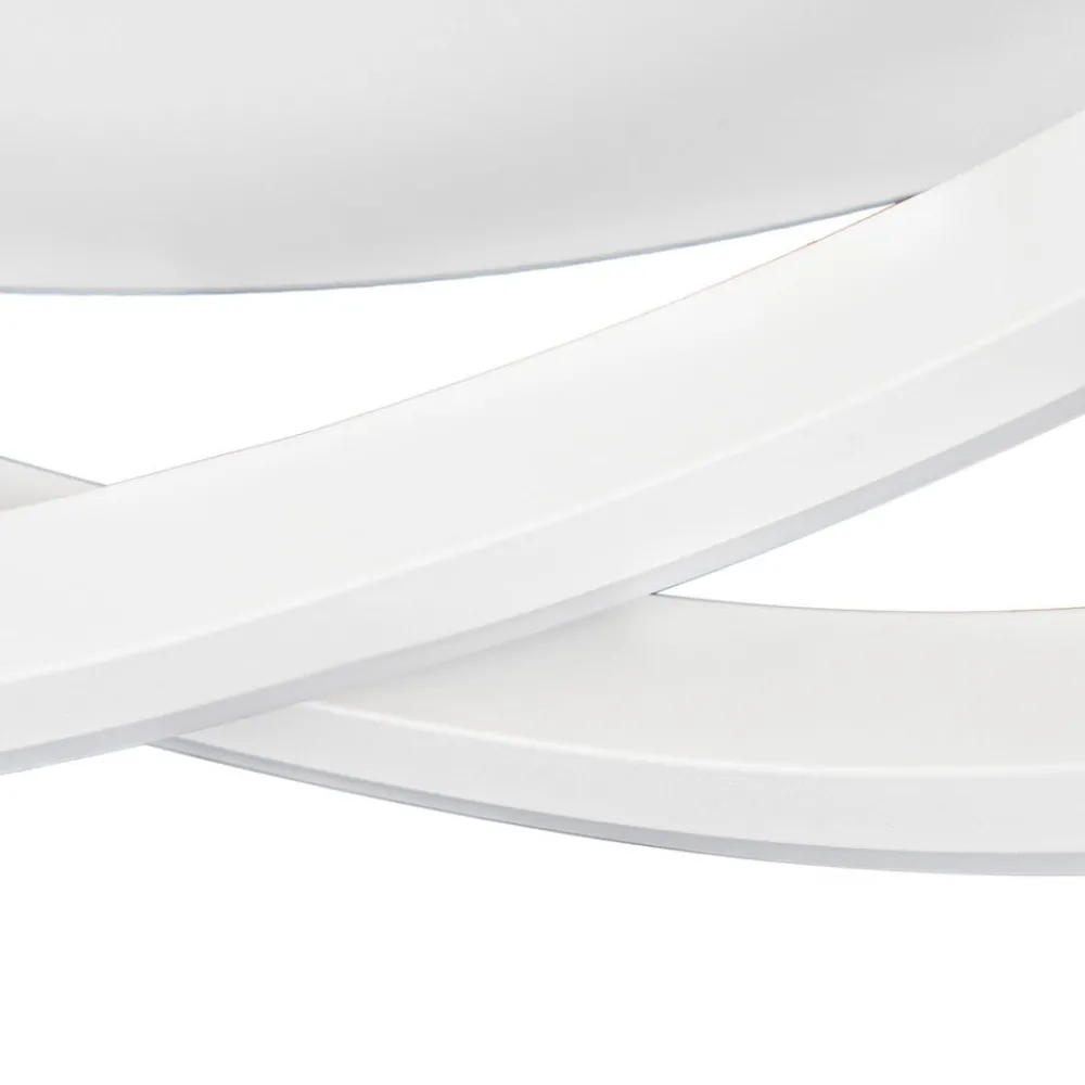 Lucande Loftlamper|Loftlamper > LED-loftslampe Aldric, hvid, aluminium, Ø 45 cm