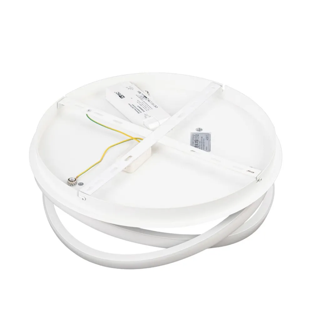 Lucande Loftlamper|Loftlamper > LED-loftslampe Aldric, hvid, aluminium, Ø 45 cm
