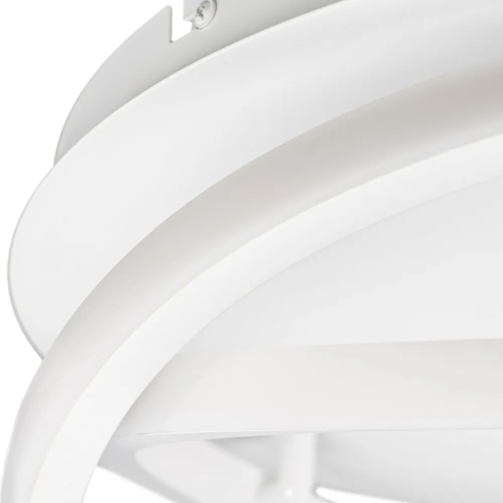 Lucande Loftlamper|Loftlamper > LED-loftslampe Aldric, hvid, aluminium, Ø 45 cm