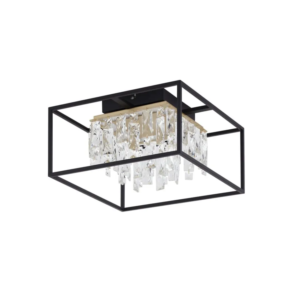 Lucande Loftlamper > LED-loftslampe Kassi, sort, jern, dæmpbar, 40 cm