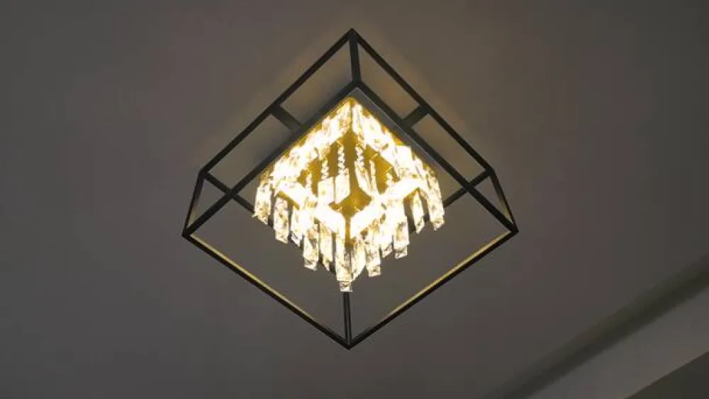 Lucande Loftlamper > LED-loftslampe Kassi, sort, jern, dæmpbar, 40 cm