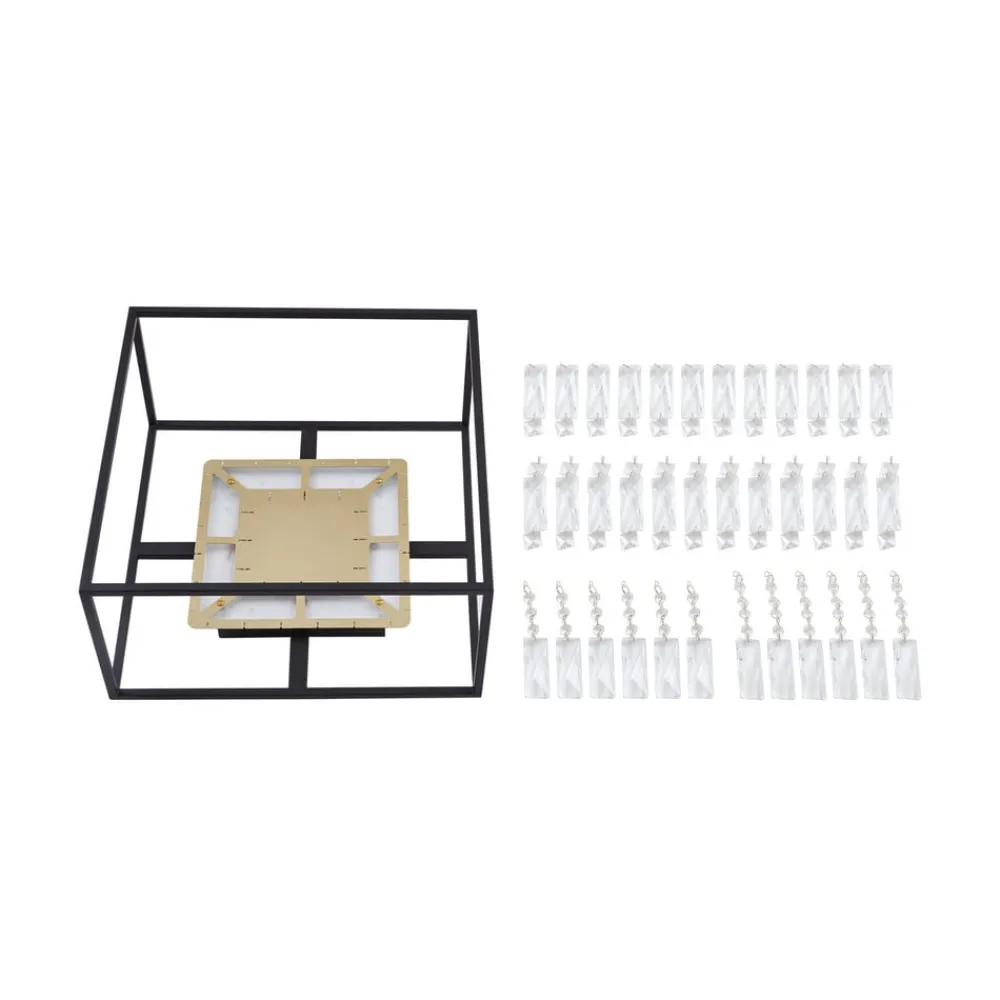 Lucande Loftlamper > LED-loftslampe Kassi, sort, jern, dæmpbar, 40 cm