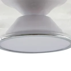 Loftlamper ^ Lucande LED-loftslampe Orasa, glas, hvid/klar, Ø 43 cm