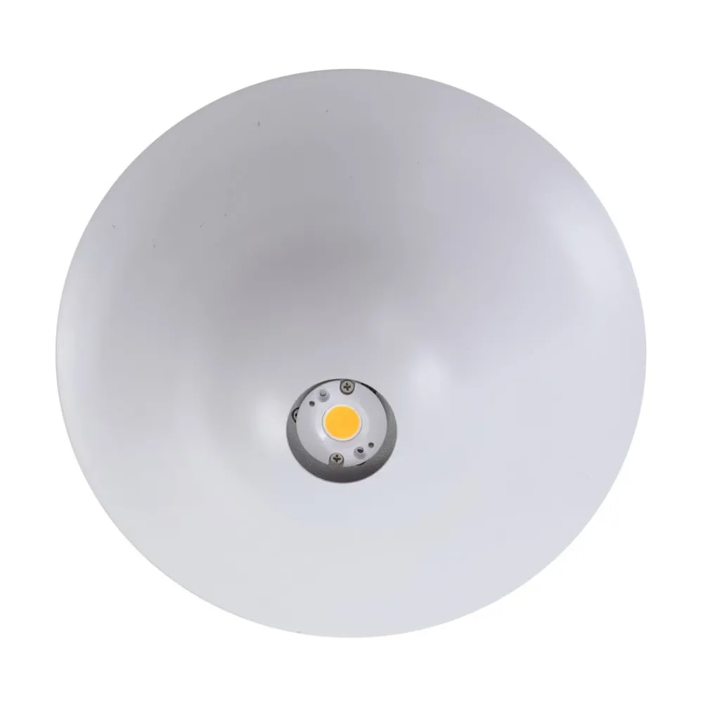 Loftlamper ^ Lucande LED-loftslampe Orasa, glas, hvid/klar, Ø 43 cm