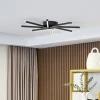 Lucande Loftlamper|Loftlamper > LED-loftslampe Tjado, Ø 70 cm, sort, metal