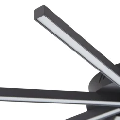 Lucande Loftlamper|Loftlamper > LED-loftslampe Tjado, Ø 70 cm, sort, metal